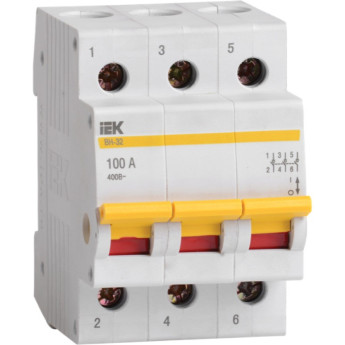 Выключатель нагрузки (мини-рубильник) IEK ВН-32 3Р 100А - MNV10-3-100
